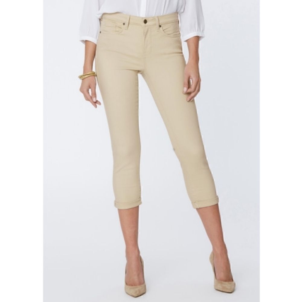 NYDJ chloe skinny Capri jeans with roll cuffs